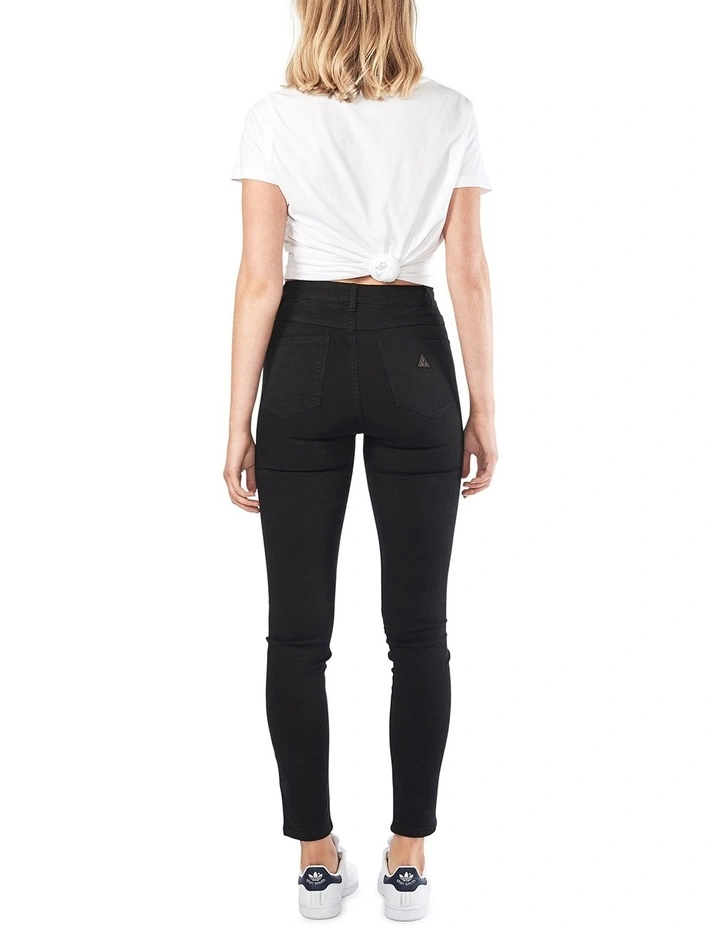 A High Ankle Basher Magic Skinny Jeans in Black