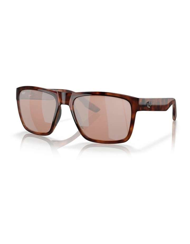 Paunch XL Silver Polarised Sunglasses in Tortoise