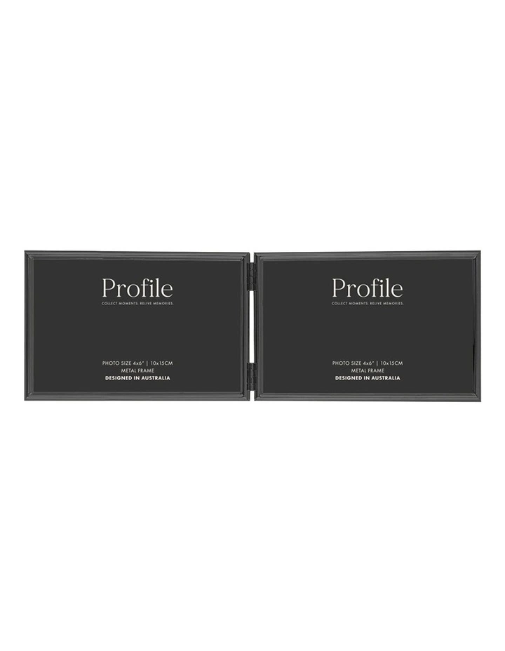 Habitat Hinged Double Metal Photo Frame 4x6 in Black