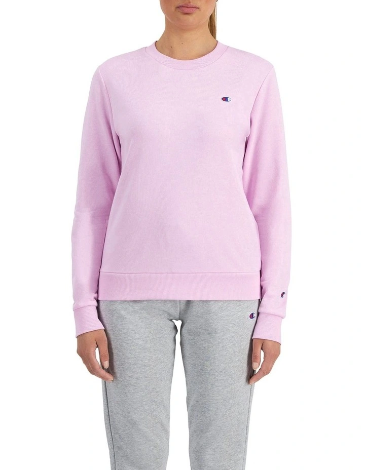 Lightweight Terry Crew in Pink