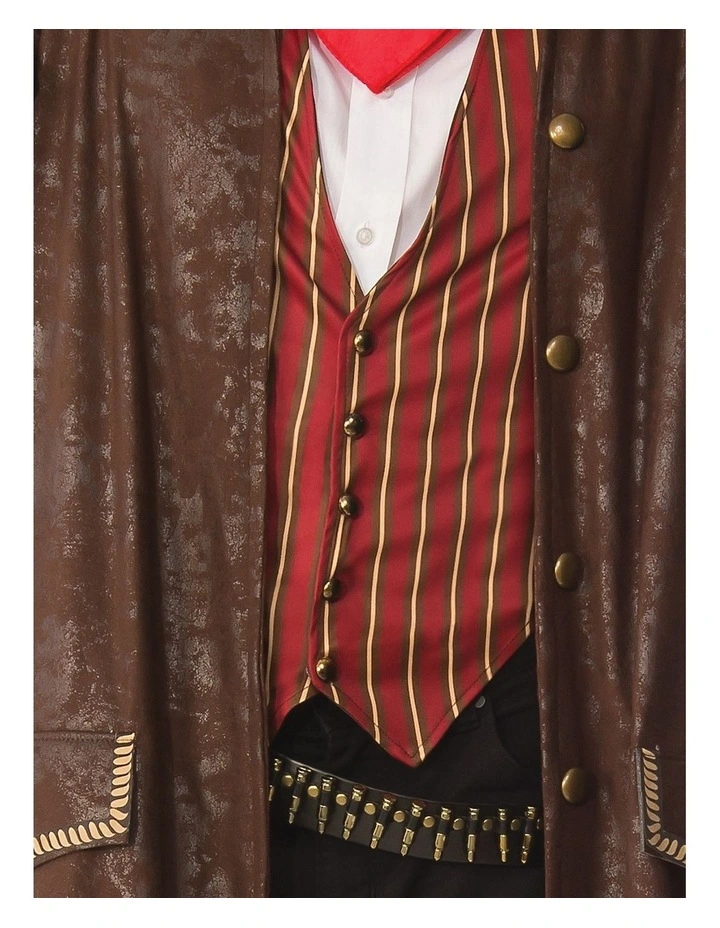 Rubies Cowboy Dress Up Coat Costume in Two Tone