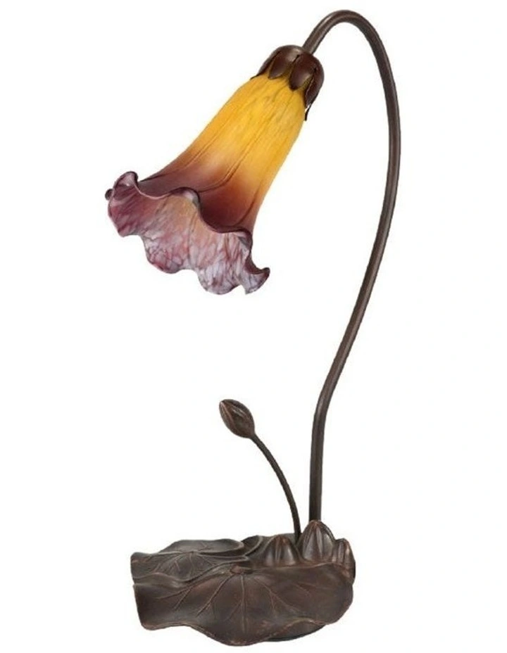 Single Lily Lamp Orange Wine