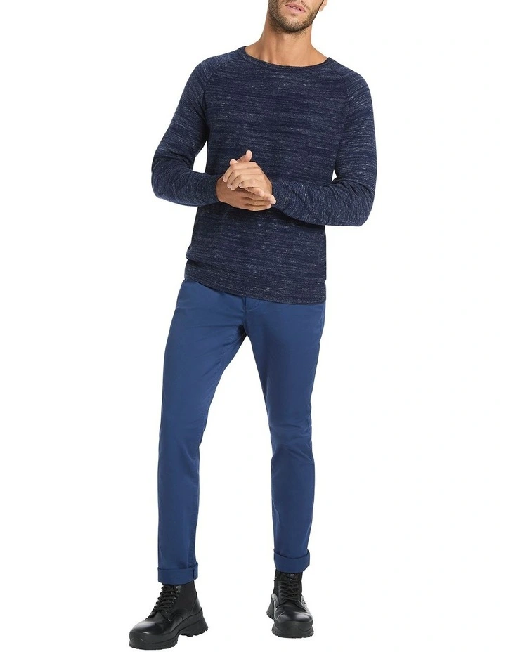 Marlo Crew Neck Knit in Blue