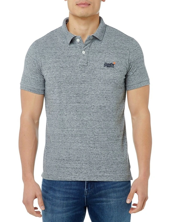 Classic Pique Short Sleeve Polo Grey