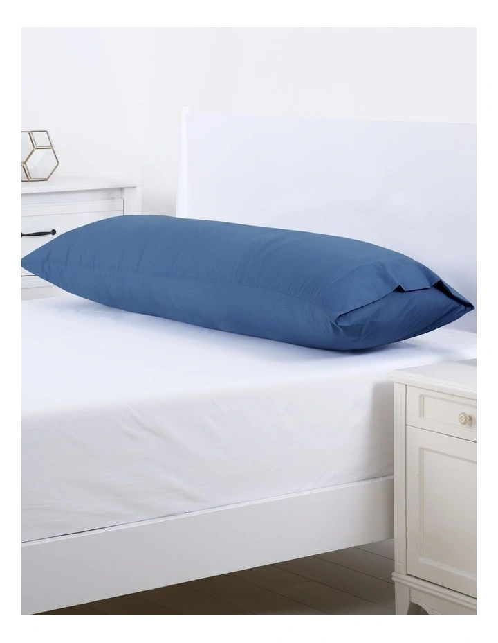 250TC Plain Dyed Body Pillowcase 48x150cm in Blue