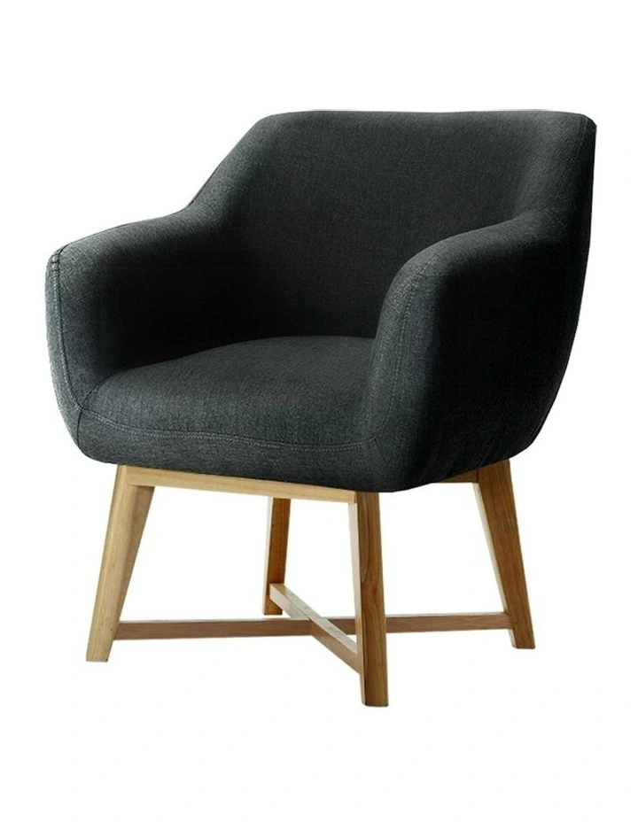 Aston Fabric Armchair in Grey