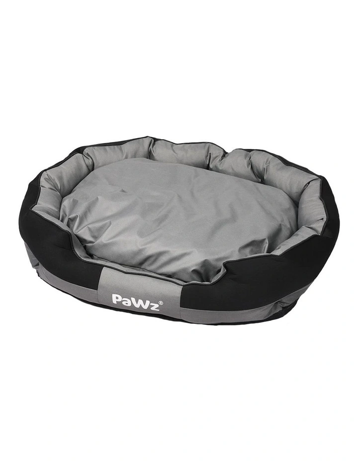 Large Waterproof Pet Bed in Grey/Black
