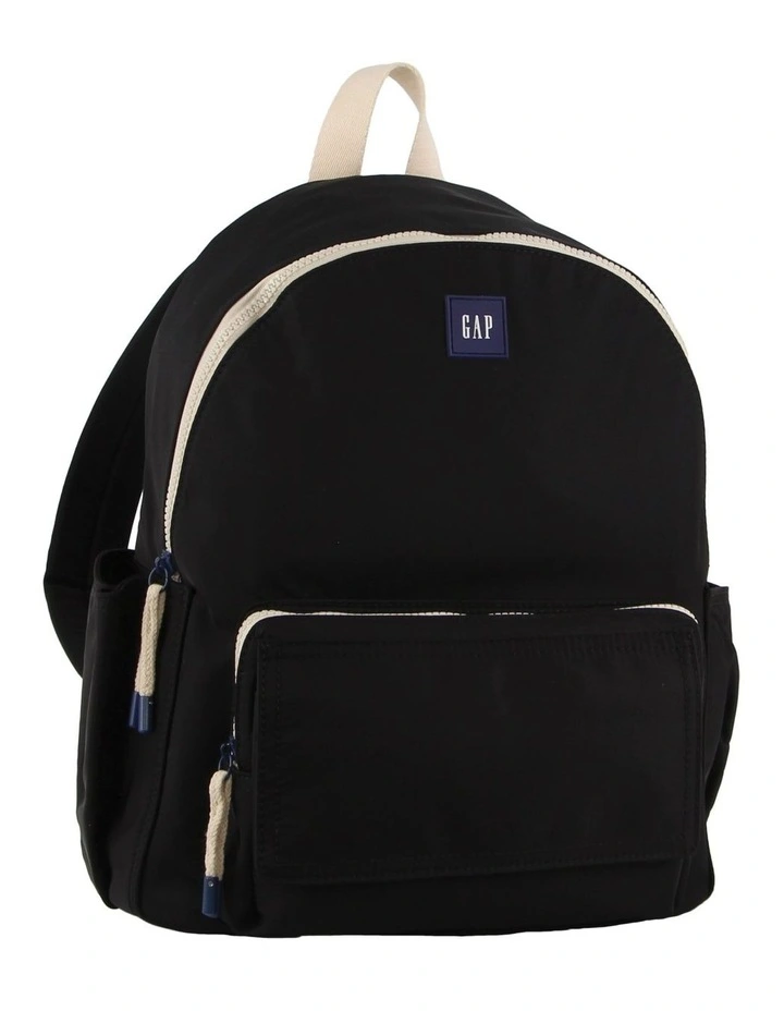 Nylon Travel Backpack in Black