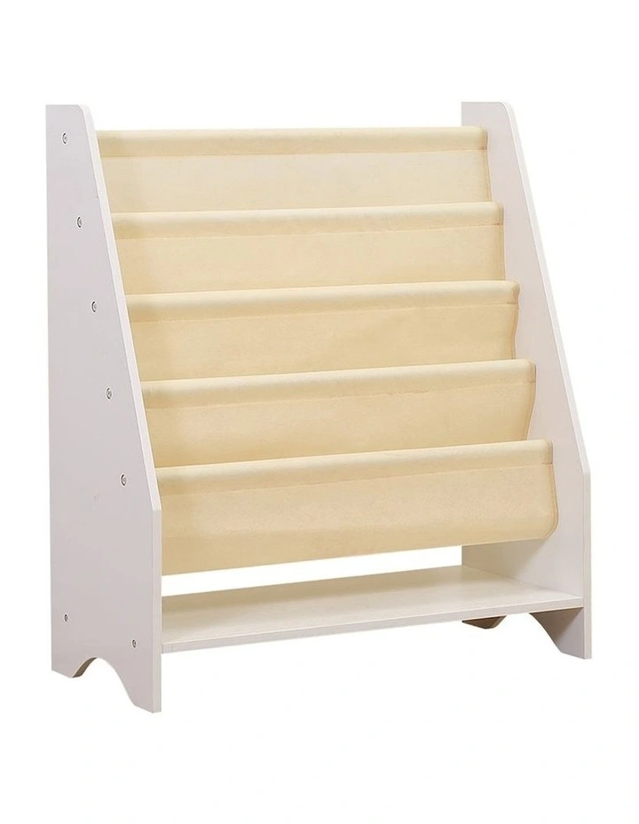 Bookshelf Bookcase Magazine Rack in White