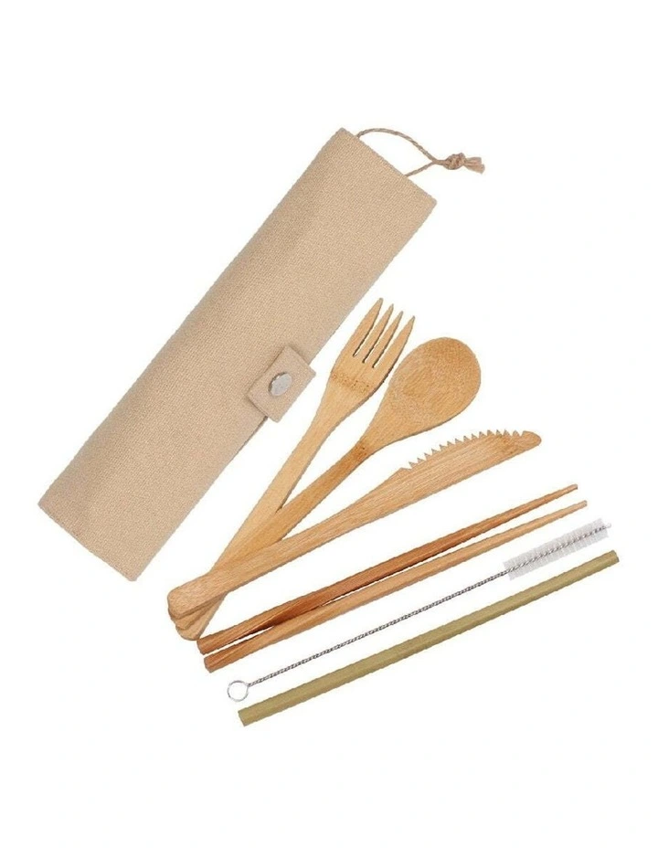 Eco Basics Reusable Cutlery Set in Natural