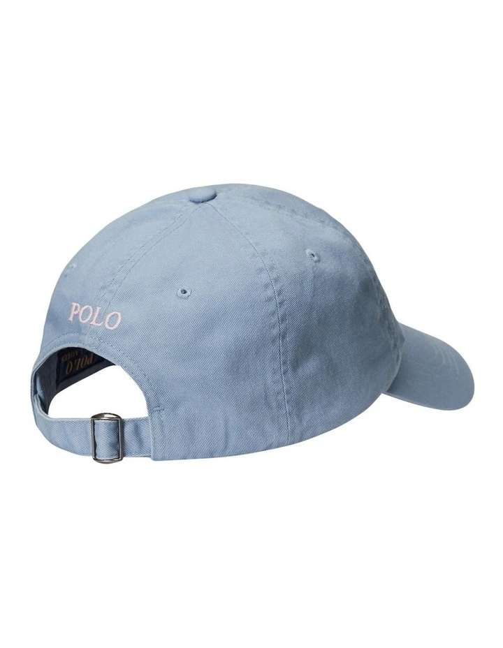 Cotton Chino Ball Cap in Blue