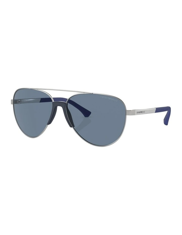 Polarized EA2059 Sunglasses in Silver