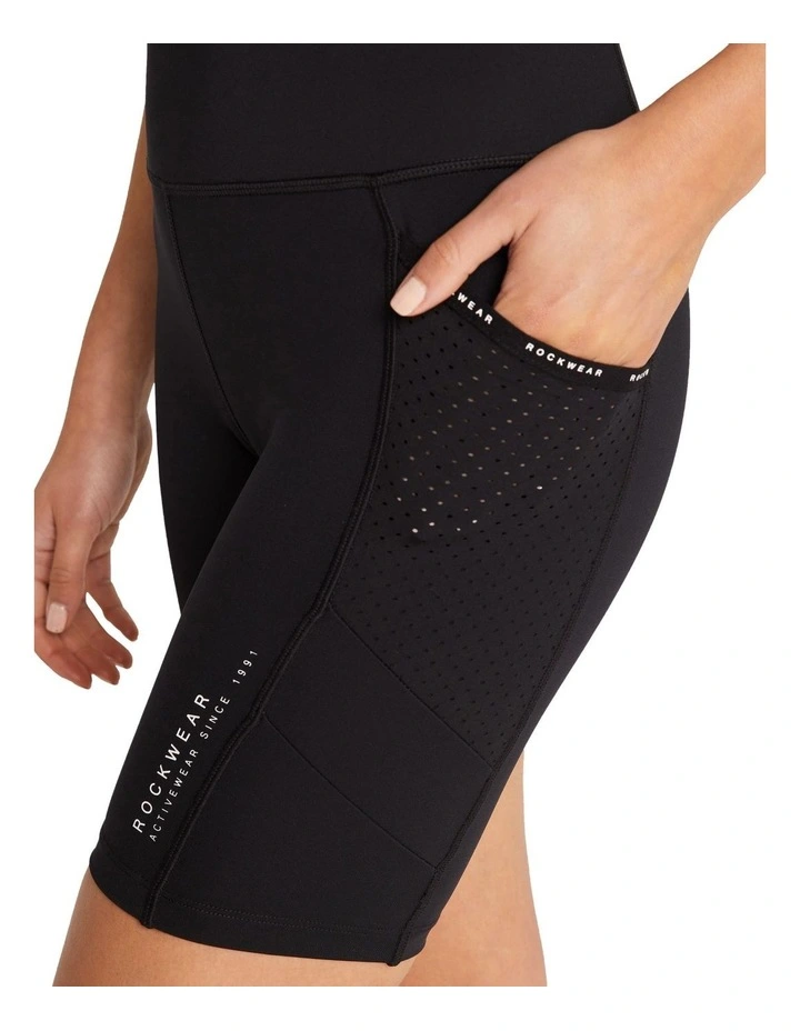 Asana Pocket Bike Shorts in Black