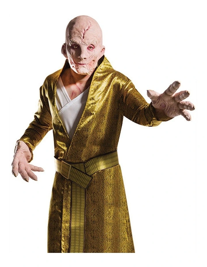 Rubies Supreme Leader Snoke Deluxe Adults Dress Up Costume in Gold