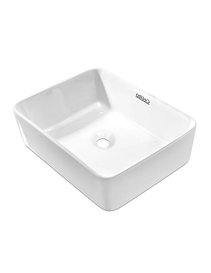 Ceramic Bathroom Basin in White