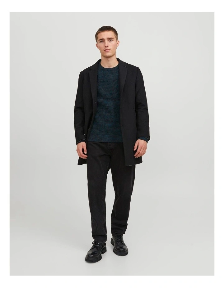 William Crew Neck Knit in Navy Blazer