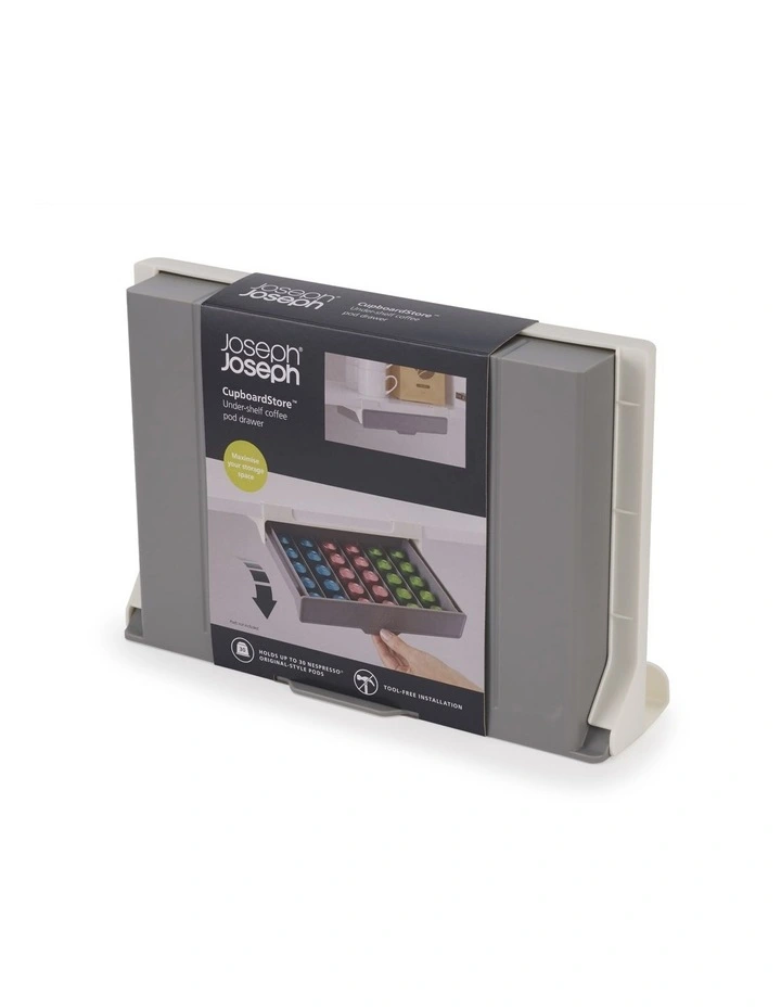 Cupboard Store Coffee Capsule Drawer in Grey