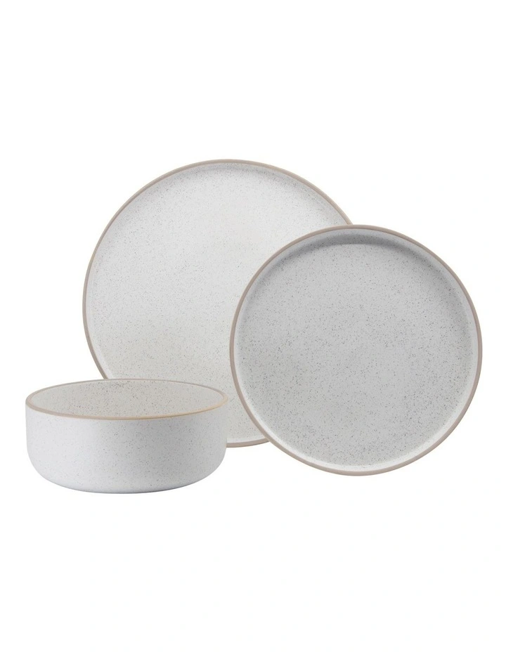 Hana 12pc Dinner Set in White