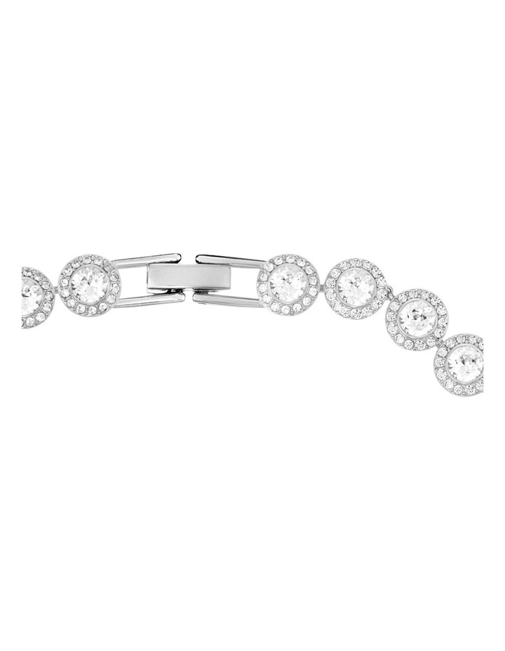Angelic Necklace Round Cut Rhodium Plated in White