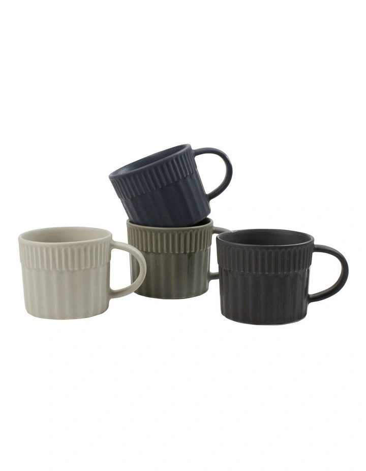 Rivlet Mug 360ml Set of 4 in Multi