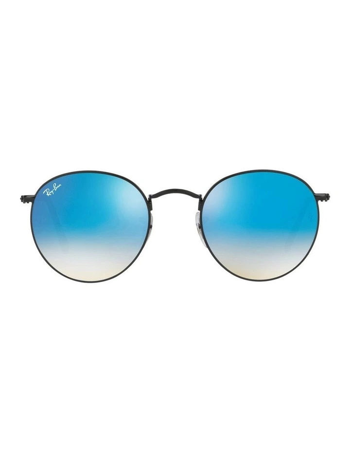 Round Gradient Black RB3447 Sunglasses