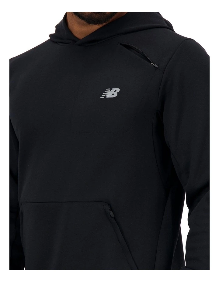 R.W Tech Premium Tech Knit Pullover Hoodie in Black