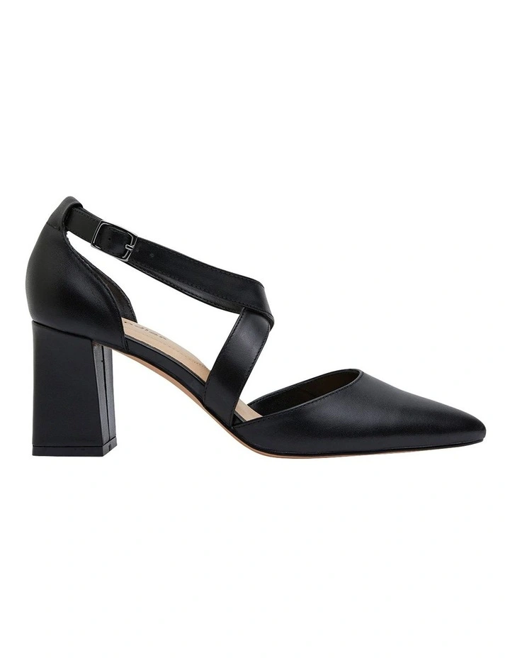 Kara Heeled Shoes Black Leather