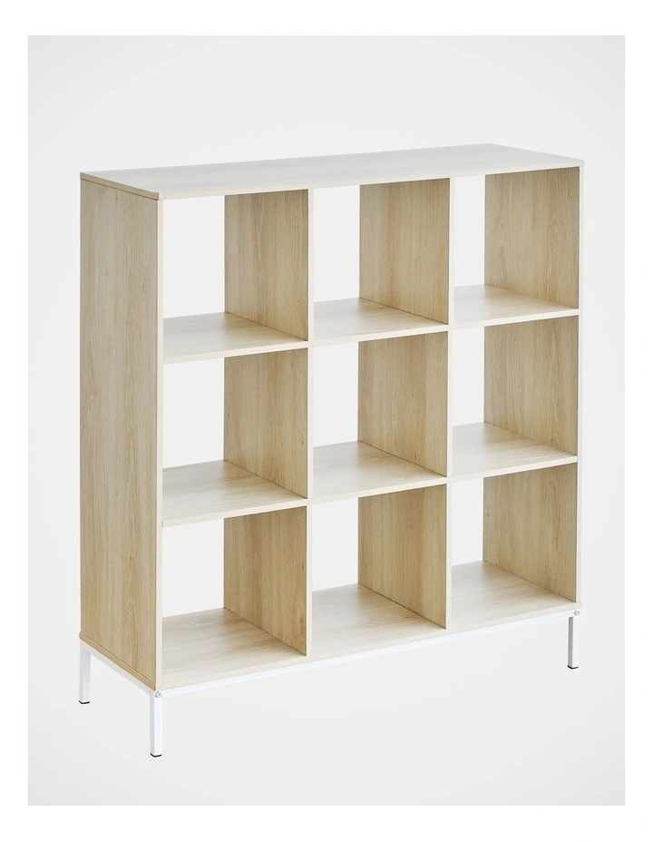 Cuba Medium Bookshelf 90cm in Oak White
