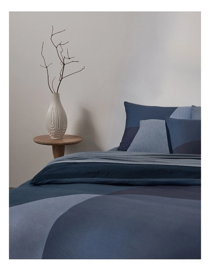 Sculptural Block Quilt Cover in Dusk
