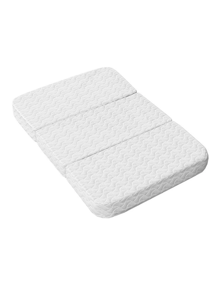 Foldable Foam Cot Mattress in White