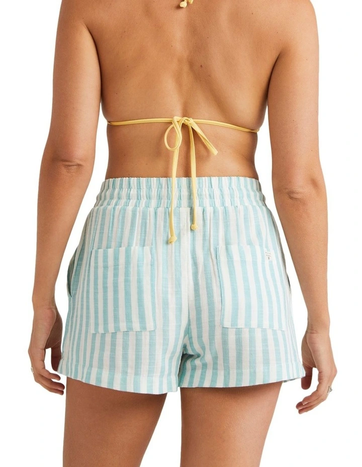 Stripes Out Shorts in Teal