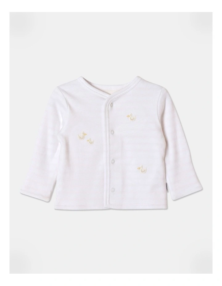 Newborn Supersoft Cardigan in White