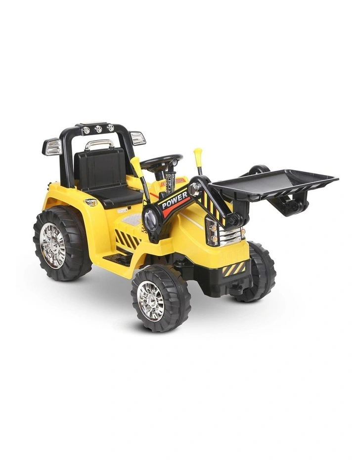 Kids Electric Ride On Car Bulldozer Digger Yellow