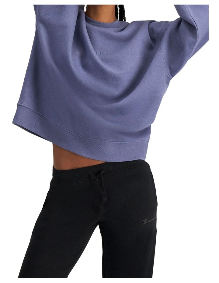 Script Tonal Crew Jumper in Blue