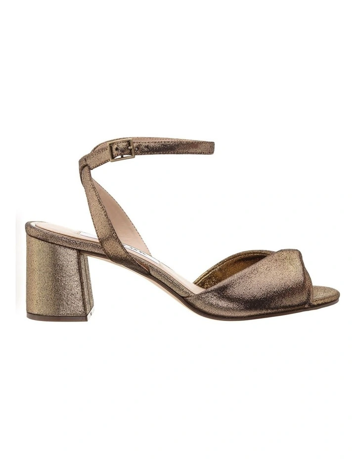 Nigelia Sandals in Bronze Reflective Suede