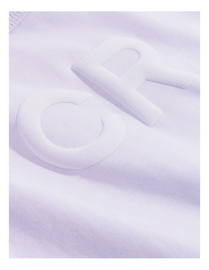 Australian Cotton Puff Logo T-shirt in Lilac