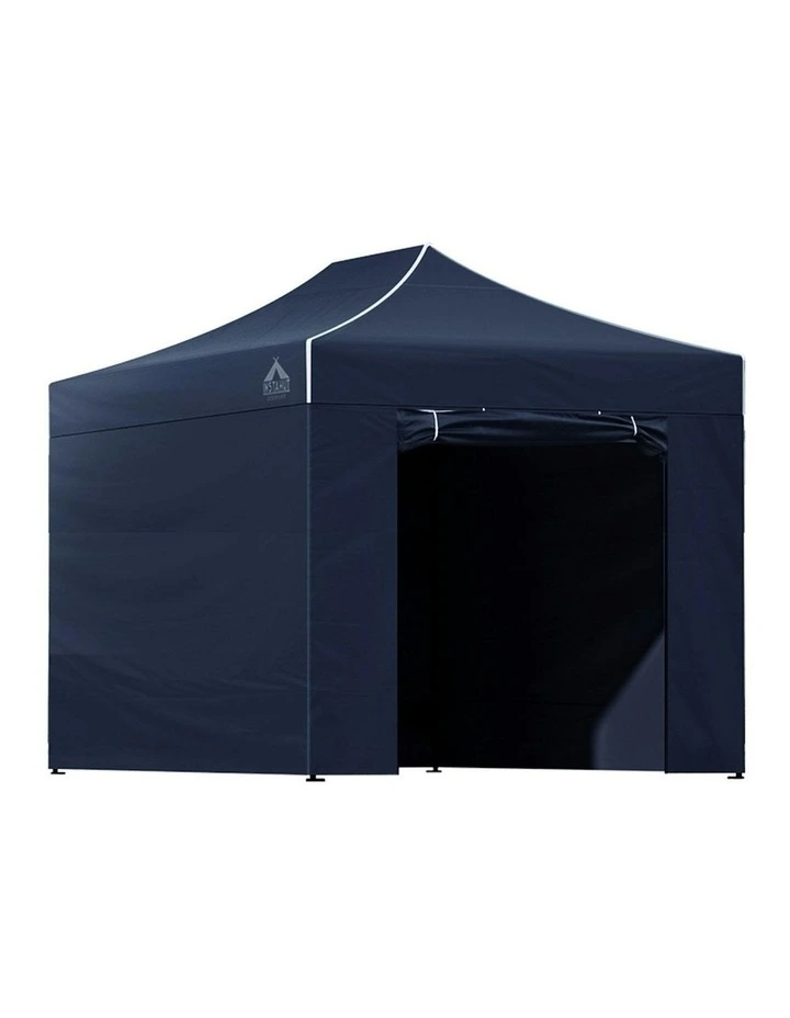 Gazebo Pop Up Marquee Folding Tent Outdoor Shade Canopy 3x4.5 in Navy