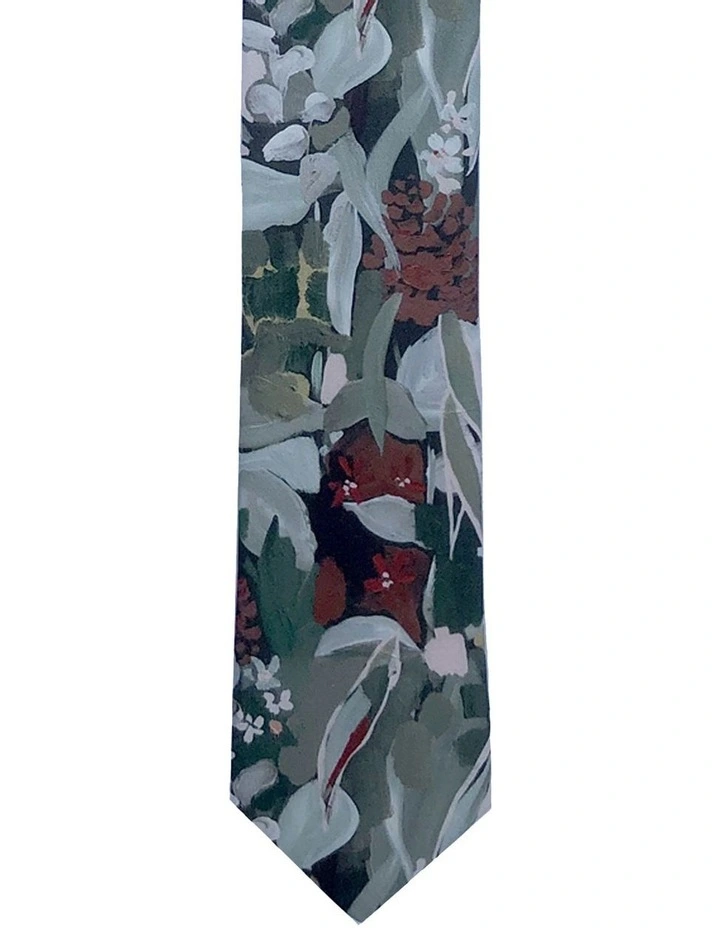 Spotted Gum Tie Gift Set in Green