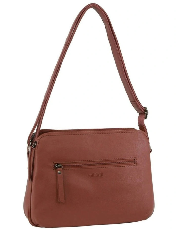 Nappa Leather Cross-Body Bag in Rose