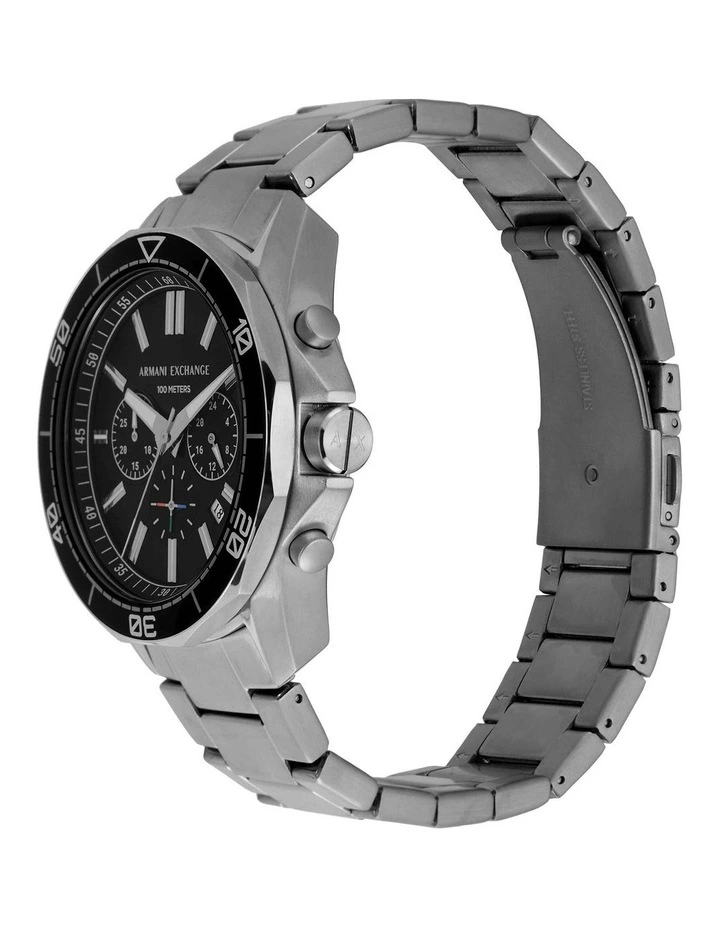 Chronograph Watch in Gun-Metal