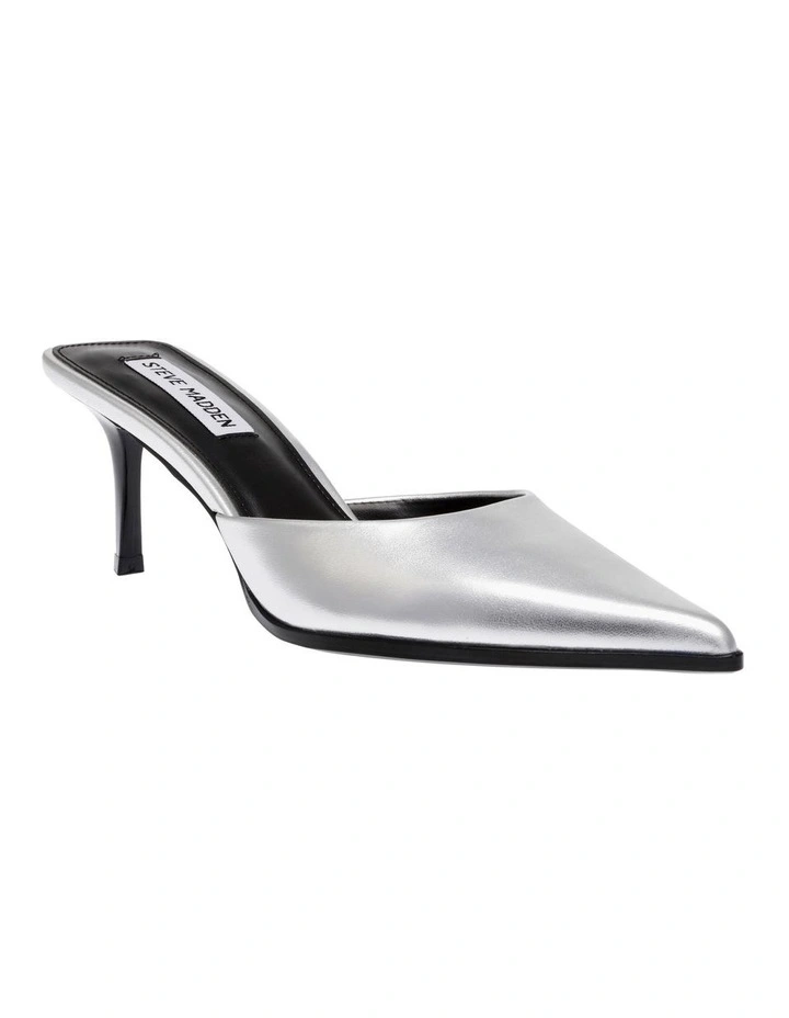 Hypnosis Mule in Silver Leather