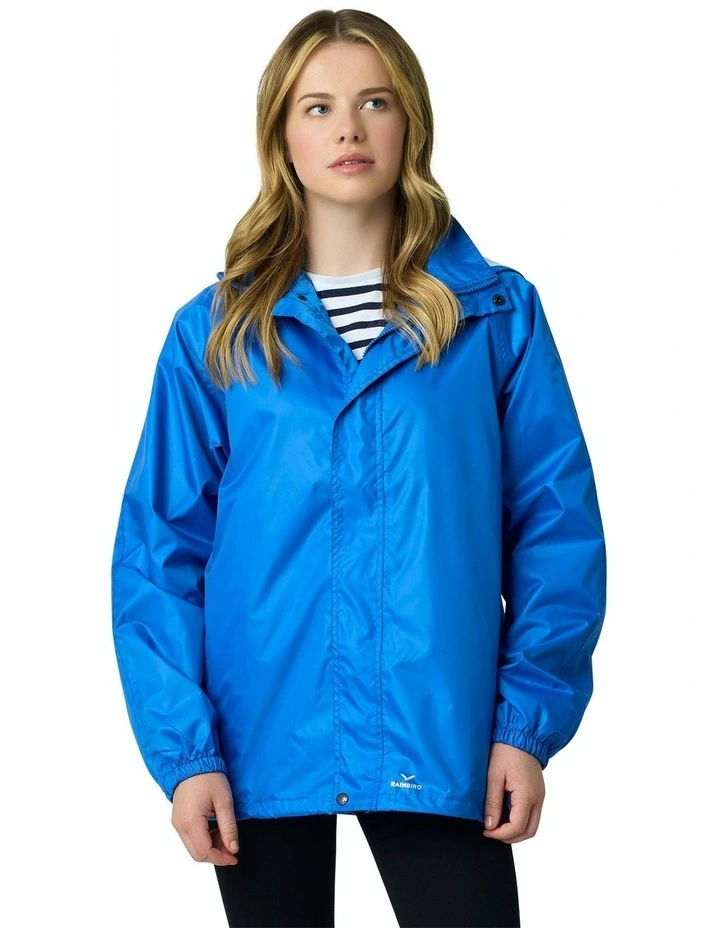 Stowaway Waterproof Rain Jacket in Royal Blue