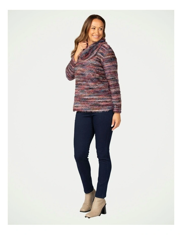 Zhivago Cowl Neck Top in Pink