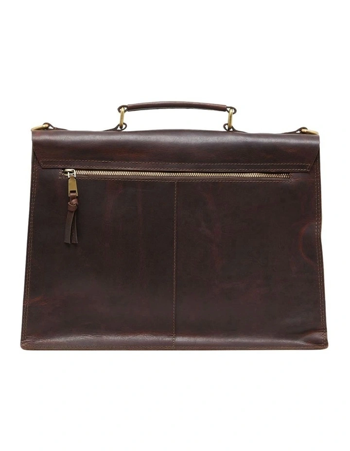 Griffin Briefcase in Saddle Tan