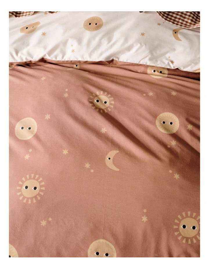 Happy Cosmos Quilt Cover Set in Clay