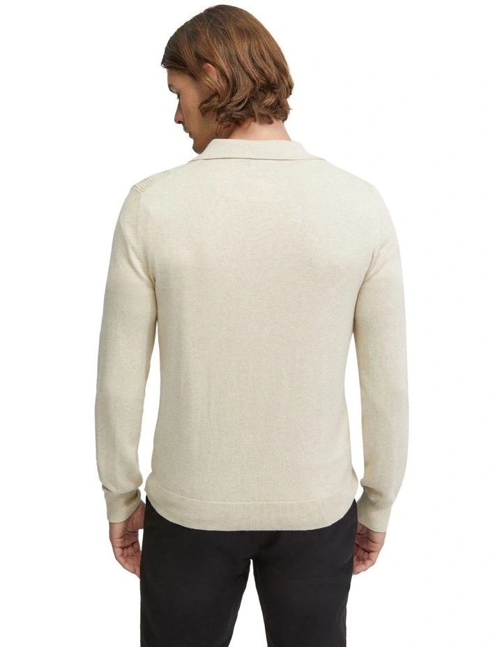 Rufus Polo Collar Knit in Natural