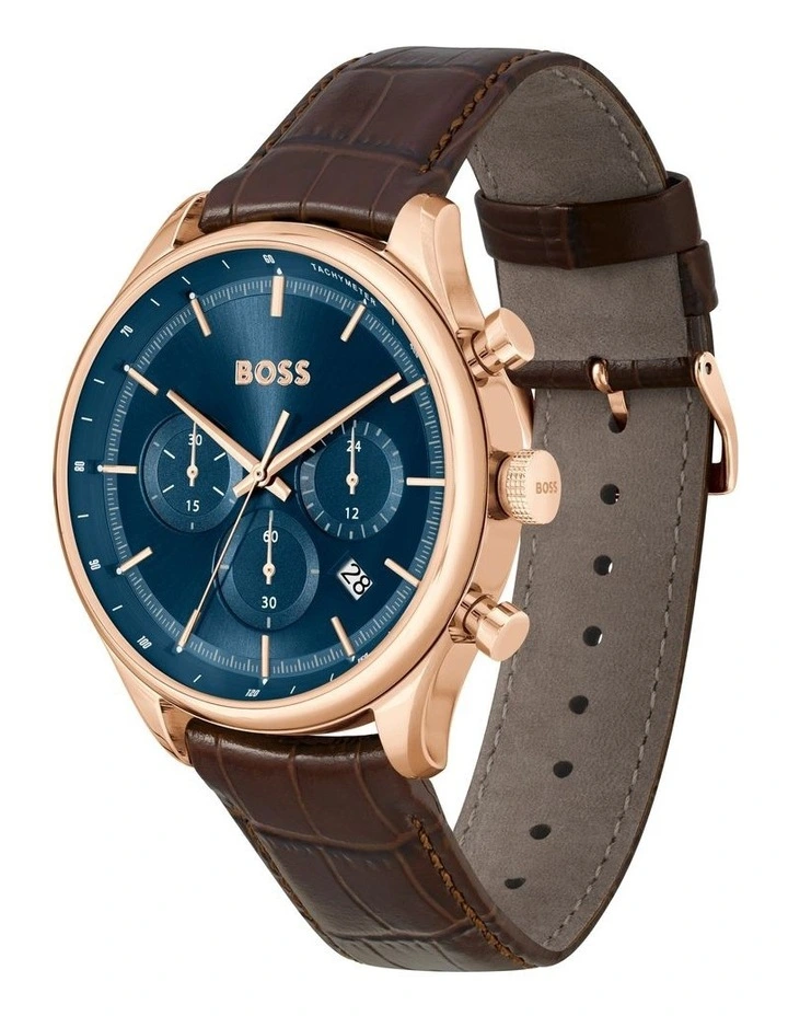 Gregor Stainless Steel Watch in Blue Sunray