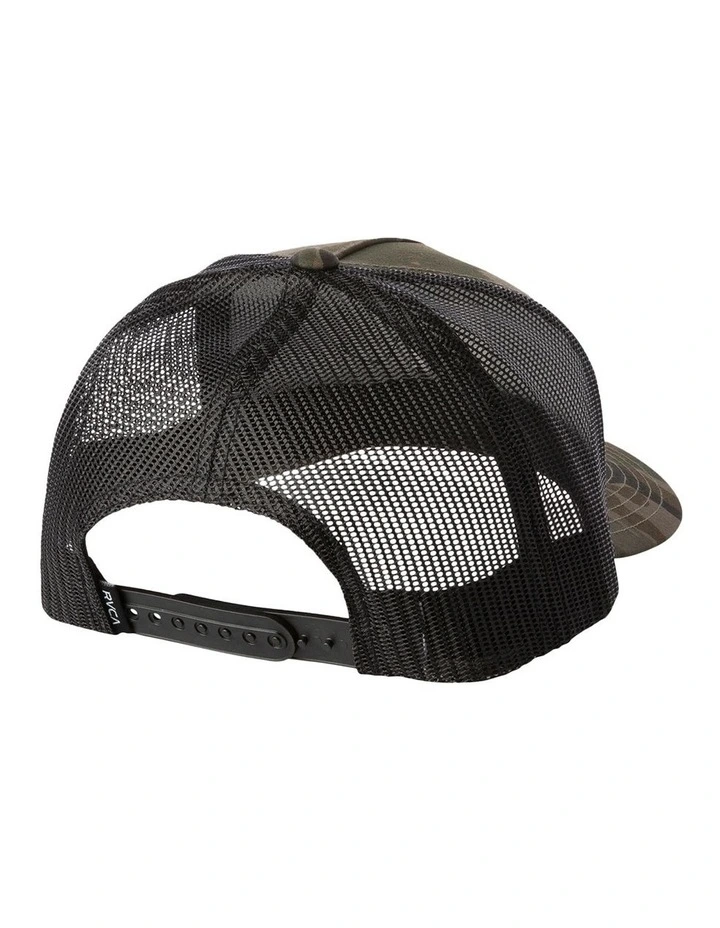 All The Way Curved Brim Trucker Hat in Black