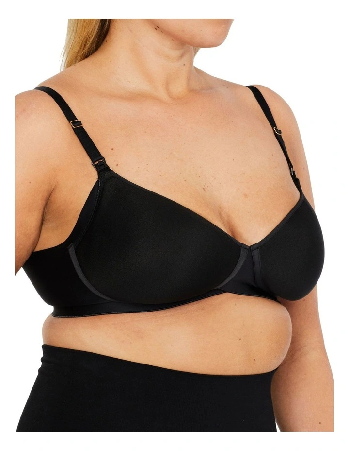 Luna Contour Nursing Bra in Black