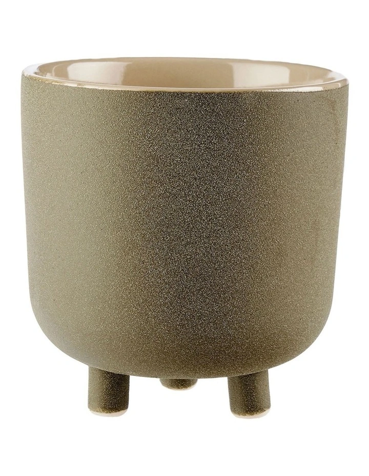 Kai Planter Pot 19cm In Olive